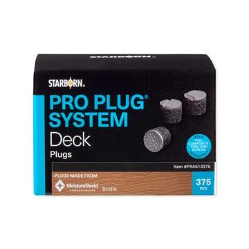 Create a polished look for every inch of your deck space with Starborn PRO PLUGS® for MoistureShield Decking.