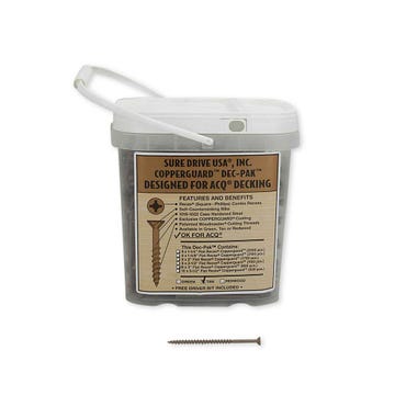Sure Drive USA Copperguard #10 x 3-1/2" Deck Screws - Deck Pack