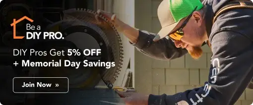 DIY Pro Members Get 5% Off In Addition To Memorial Day Sale Savings