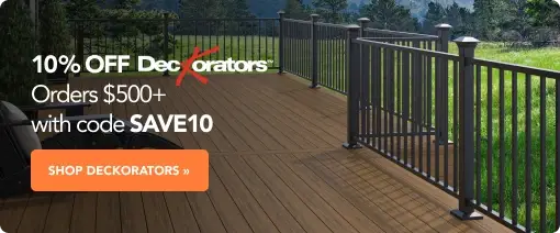 Memorial Day Sale: 10% Off Orders $500+ Including Top Brands Like Deckorators
